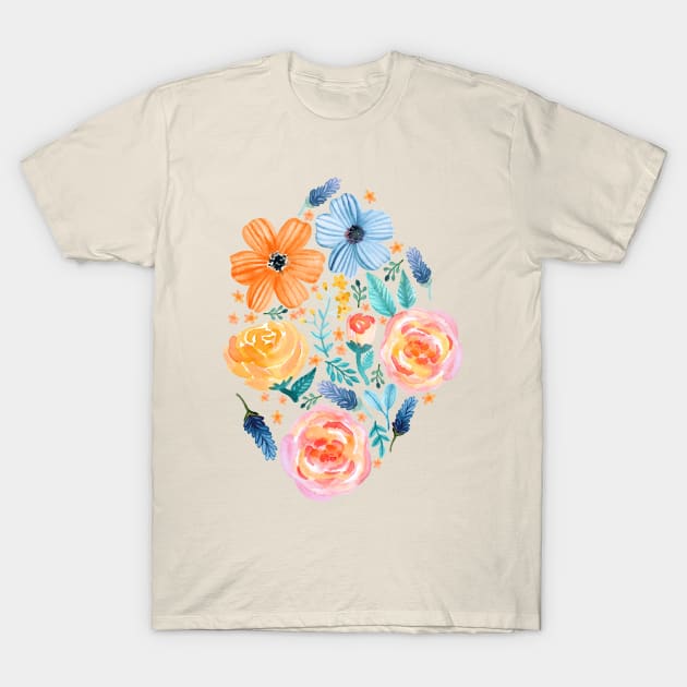 Bold Blooms T-Shirt by tangerinetane